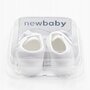 Botosei, New Baby, Cu fundita, Inchidere cu velcro, 3-6 luni, Alb - 3