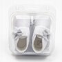 Botosei, New Baby, Cu fundita, Inchidere cu velcro, 3-6 luni, Alb - 4