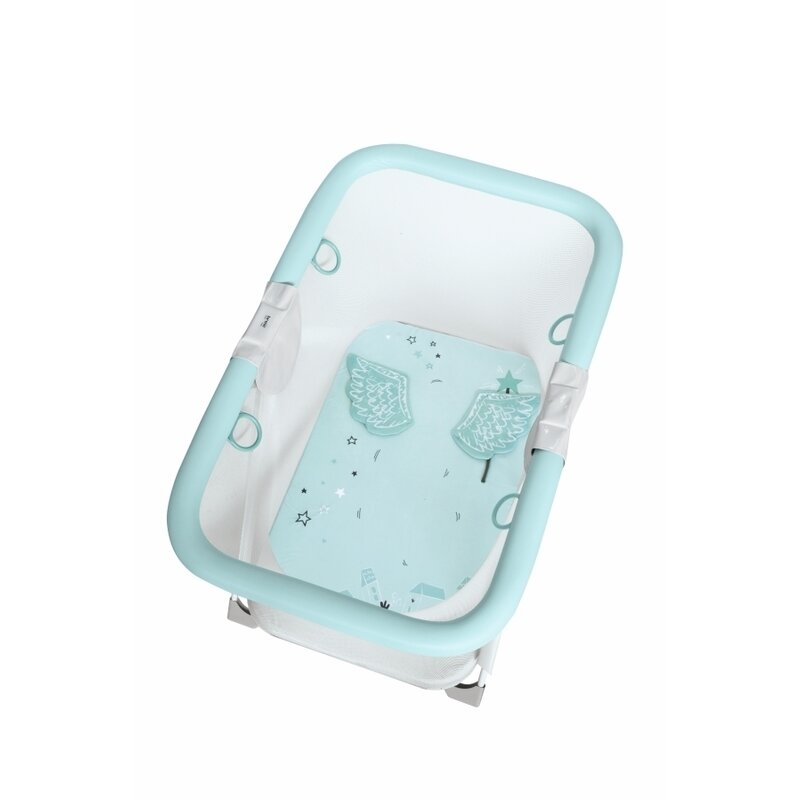 Brevi - tarc de joaca soft & play, 125x80 cm, albastru