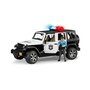Bruder - Jeep Wrangler Unlimited Rubicon De Politie Cu Sirena Si Figurina - 1