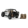 Bruder - Jeep Wrangler Unlimited Rubicon De Politie Cu Sirena Si Figurina - 2