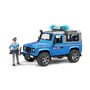 Bruder - Masina De Politie Land Rover Defender Cu Politist Si Accesorii - 2