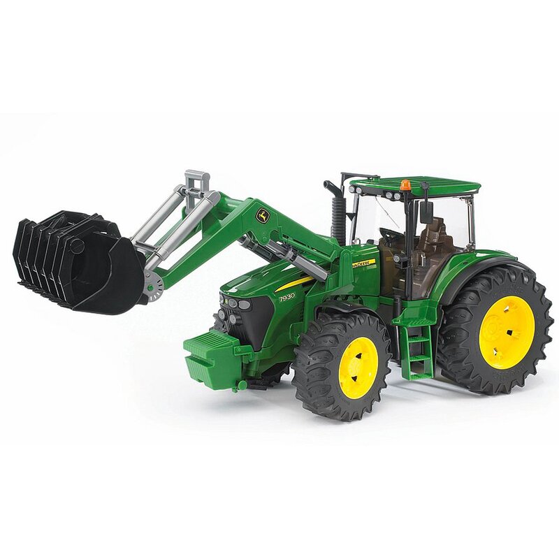 Bruder - tractor john deere 7930 , cu incarcator frontal