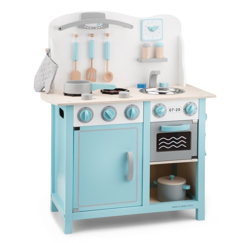New classic toys - bucatarie bon appetit deluxe, albastru