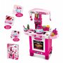Bucatarie copii, Baby Mix, Cu multiple accesorii, lumini si sunet, Little Chef Pink - 2