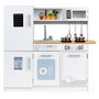 Bucatarie din lemn cu accesorii si LED-uri Ecotoys PLK553 - 4