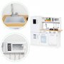 Bucatarie din lemn cu accesorii si LED-uri Ecotoys PLK553 - 5