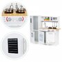 Bucatarie din lemn cu accesorii si LED-uri Ecotoys PLK553 - 6