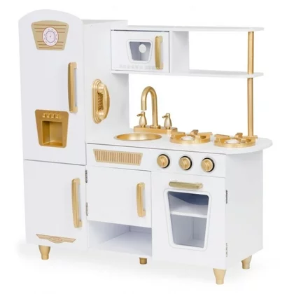 Bucatarie mare din lemn pentru copii cu accesorii Ecotoys 7267