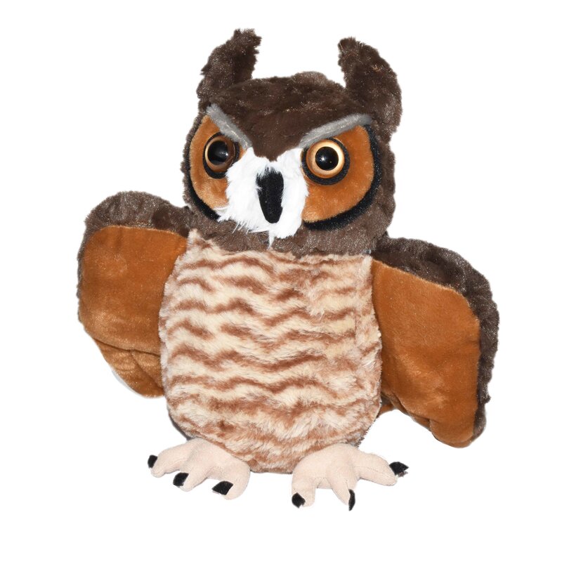 Wild republic - jucarie din plus bufnita cu coarne , 30 cm
