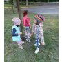 KidsDecor - Caciula copii Red Abstract 3-5 ani, cu bordura, in strat dublu, din bumbac - 7