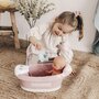 Cadita pentru papusa Smoby Baby Nurse Baleno Bath roz cu accesorii - 6