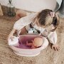 Cadita pentru papusa Smoby Baby Nurse Baleno Bath roz cu accesorii - 7