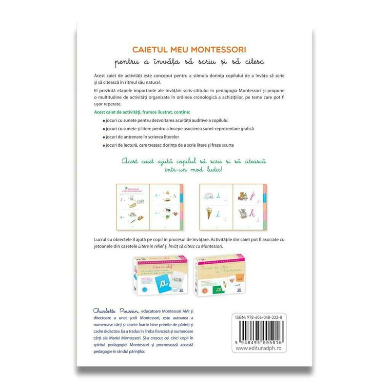 Dph - caietul meu montessori pentru a invata sa scriu si sa citesc