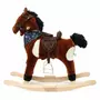 Calut balansoar din plus, Baby Mix, Arthur, Cu efecte de miscare a gurii, Cu melodie de cowboy si efect de galop, Maro Deschis - 5