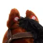 Calut balansoar din plus, Baby Mix, Arthur, Cu efecte de miscare a gurii, Cu melodie de cowboy si efect de galop, Maro Deschis - 7