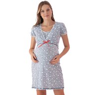 Camasa alaptat, Din bumbac, Cu orificii laterale, Masura M, Panda Gray