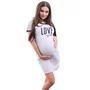 Camasa alaptat, I love my Baby, Din bumbac, Cu capse oblice, Masura XL, Grey - 6