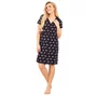 Camasa alaptat, Linda, Din bumbac, Cu capse pe mijloc, Masura S, Black - 2