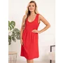 Camasa alaptat, Sofia, Din bumbac, Cu fermoar pe mijloc, Fara maneci, Masura XXL, Red - 9