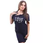 Camasa alaptat, I love my Baby, Din bumbac, Cu capse oblice, Masura L, Navy Blue - 9