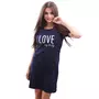 Camasa alaptat, I love my Baby, Din bumbac, Cu capse oblice, Masura L, Navy Blue - 10