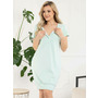 Camasa alaptat, Sunny, Din bumbac, Cu capse pe mijloc si buzunare, Masura M, Mint - 8