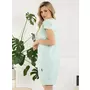 Camasa alaptat, Sunny, Din bumbac, Cu capse pe mijloc si buzunare, Masura XXL, Mint - 13