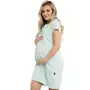Camasa alaptat, Sunny, Din bumbac, Cu capse pe mijloc si buzunare, Masura XXL, Mint - 1