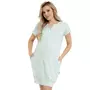 Camasa alaptat, Sunny, Din bumbac, Cu capse pe mijloc si buzunare, Masura XXL, Mint - 2