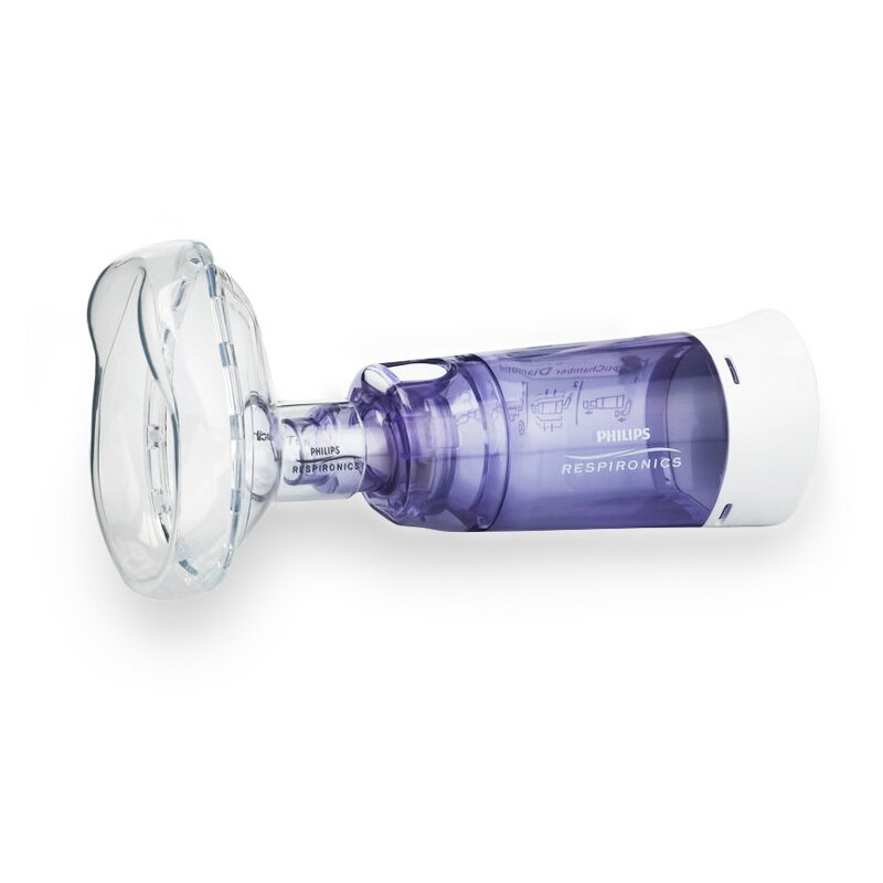 Philips - Camera de inhalare Optichamber Diamond, Respironics, cu masca 1-5 ani