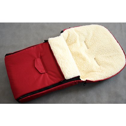 Camicco - Sac de iarna pentru carucior cu interior din lana pentru 0-3 ani rosu