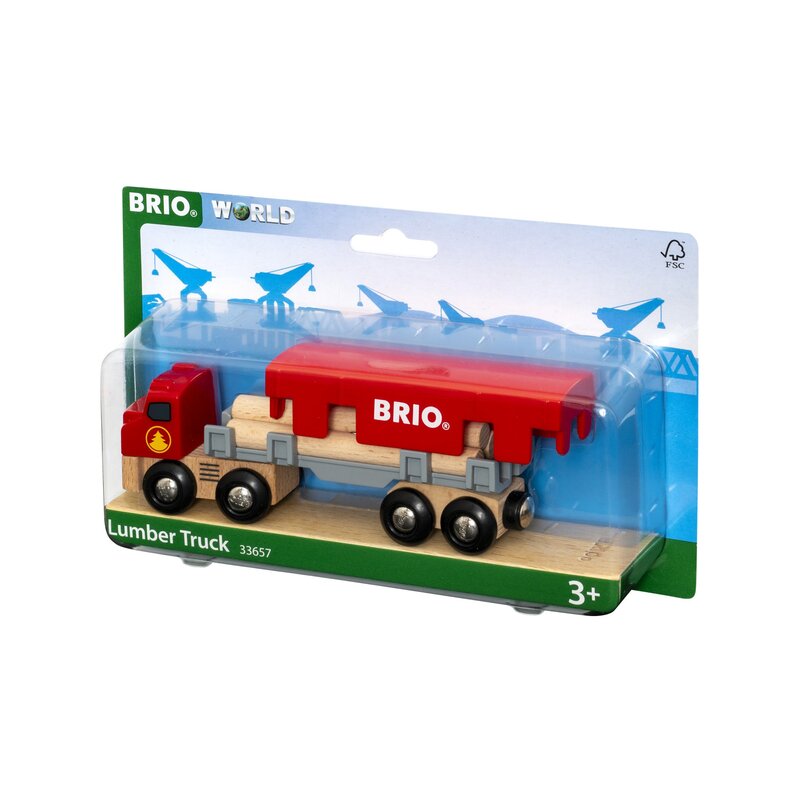 Brio - vehicul de lemn camion , cu cherestea