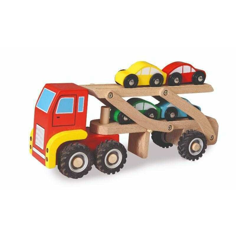 Egmont toys - vehicul de lemn camion , cu masini
