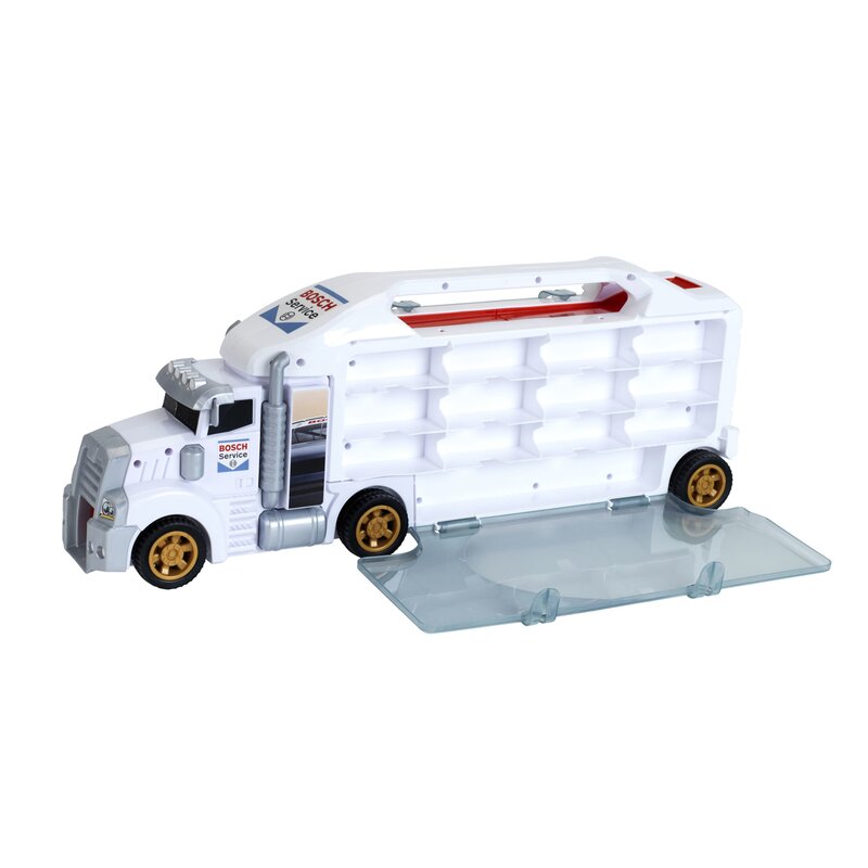 Klein - camion , cu rampa de iesire pentru masinute bosch
