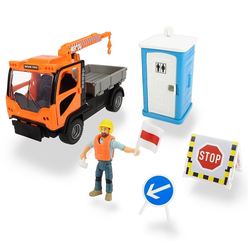 Dickie Toys - Camion Playlife M.T. Ladog Service Set cu figurina si accesorii