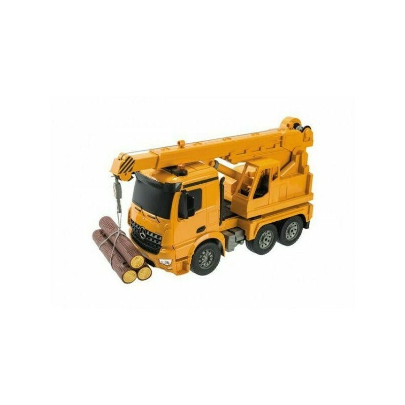 Lena - camion lemne mondo mercedes arocs cu telecomanda, cu lemne incluse. scara 1:20
