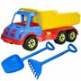 Camion pentru nisip, cu lopata si grebla , lungime 60 cm , multicolor, Robentoys - 1