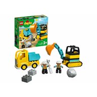 Lego - Camion si excavator pe senile