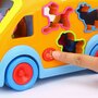 Jucarii bebe - Hola - Jucarie pentru sortat si stivuit Camion , Cu sunete, Cu lumini, Cu forme, Multicolor - 8