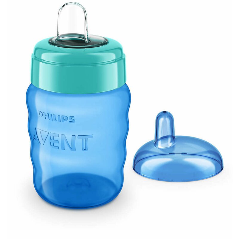 Philips avent - canuta cu tetina de formare , 9 luni+, 260 ml, albastru