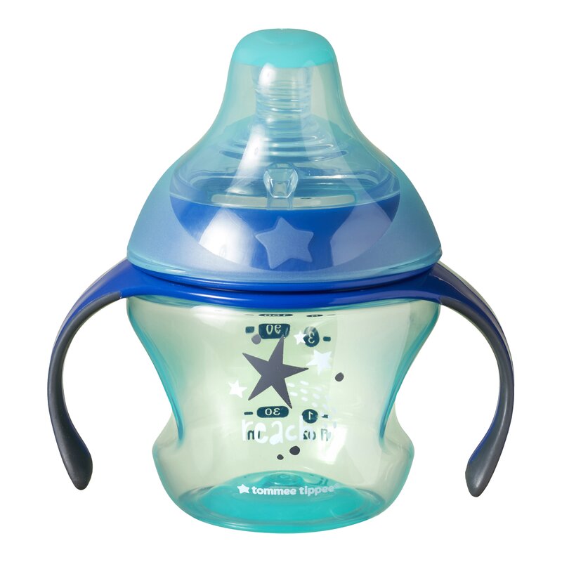 Tommee tippee - cana de tranzitie, 150 ml, 4-7 luni, albastru