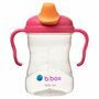 B.box - Cană de tranziție cu cioc de silicon de la , 240 ml, +4 luni, roz - 3