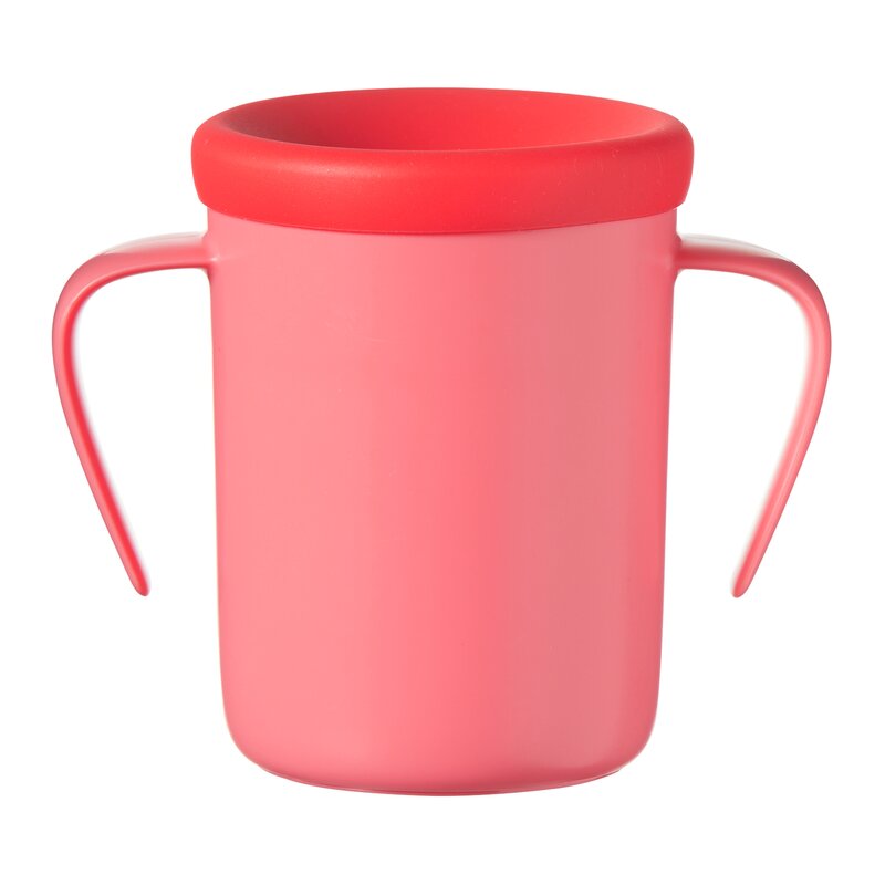 Tommee tippee - cana easyflow 360 handled, 200 ml, 6 luni+, rosu