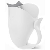 Cana pentru clatire, Skip Hop, Moby, 17 cm, Fara BPA, 0 luni+, Alb