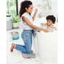 Cana pentru clatire, Skip Hop, Moby, 17 cm, Fara BPA, 0 luni+, Alb - 6