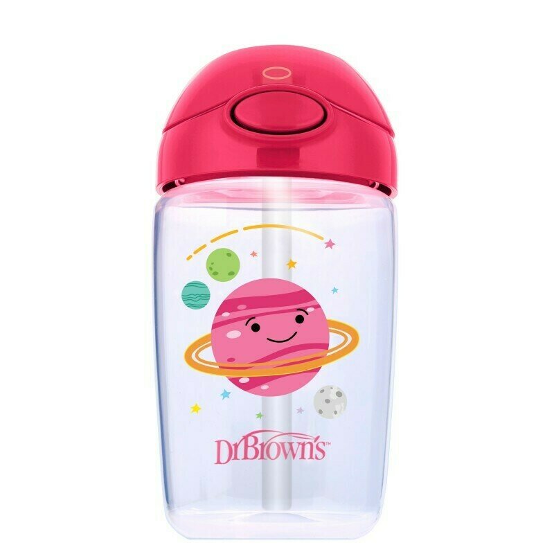 Dr. brown's - canita cu pai si capac, 350 ml. bpa free