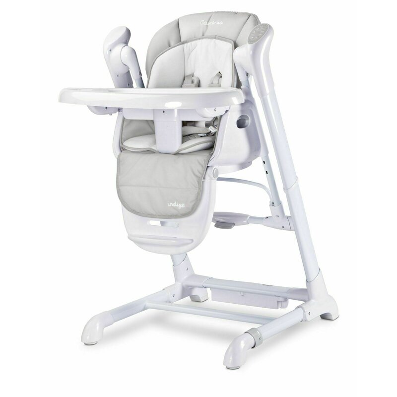 Caretero - scaun de masa reglabil electric, cu leganare indigo, 0-15 kg, gri