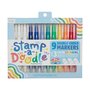 Carioci duble cu stampile Stamp-A-Doodle - set de 9 culori si 3 care schimba culoarea - 1