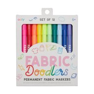 Carioci permanente pentru textile Fabric Doodlers - Set de 12